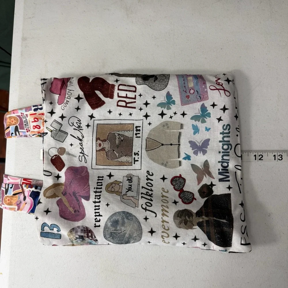 Taylor Swift Eras Tour Themed Tote Bag‎ Fabric Multi Color